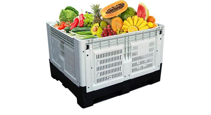 foldable plastic pallet box