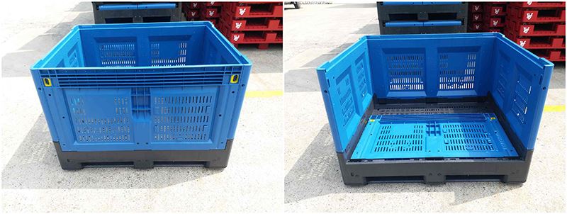 Bulk plastic crates